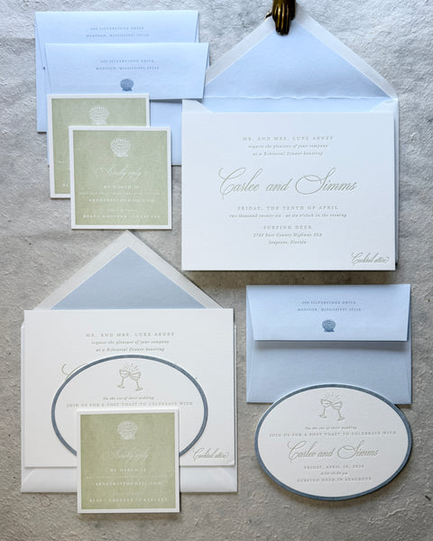 Abney Rehearsal Dinner Invitations