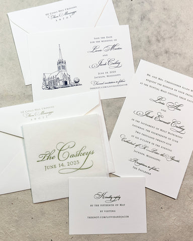 Livvie and Jacob - Wedding Invitations