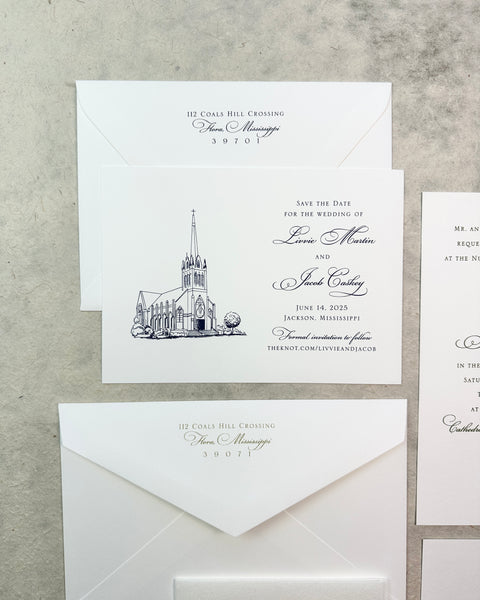 Livvie and Jacob - Wedding Invitations