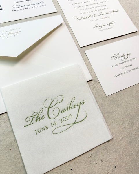Livvie and Jacob - Wedding Invitations