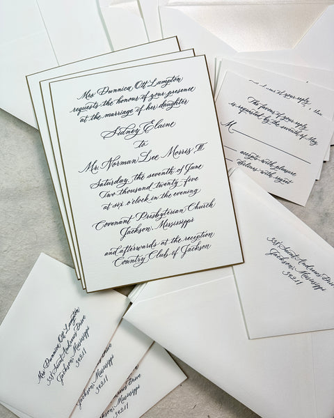 Sidney and Lee - Wedding Invitations