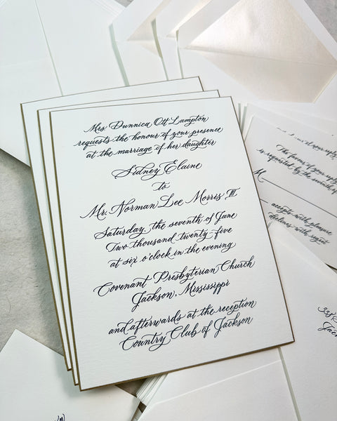Sidney and Lee - Wedding Invitations