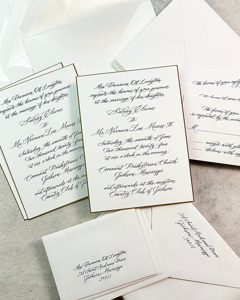 Sidney and Lee - Wedding Invitations