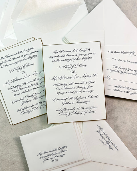 Sidney and Lee - Wedding Invitations