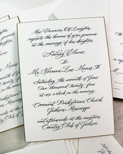 Sidney and Lee - Wedding Invitations