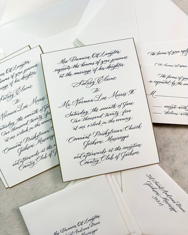 Sidney and Lee - Wedding Invitations
