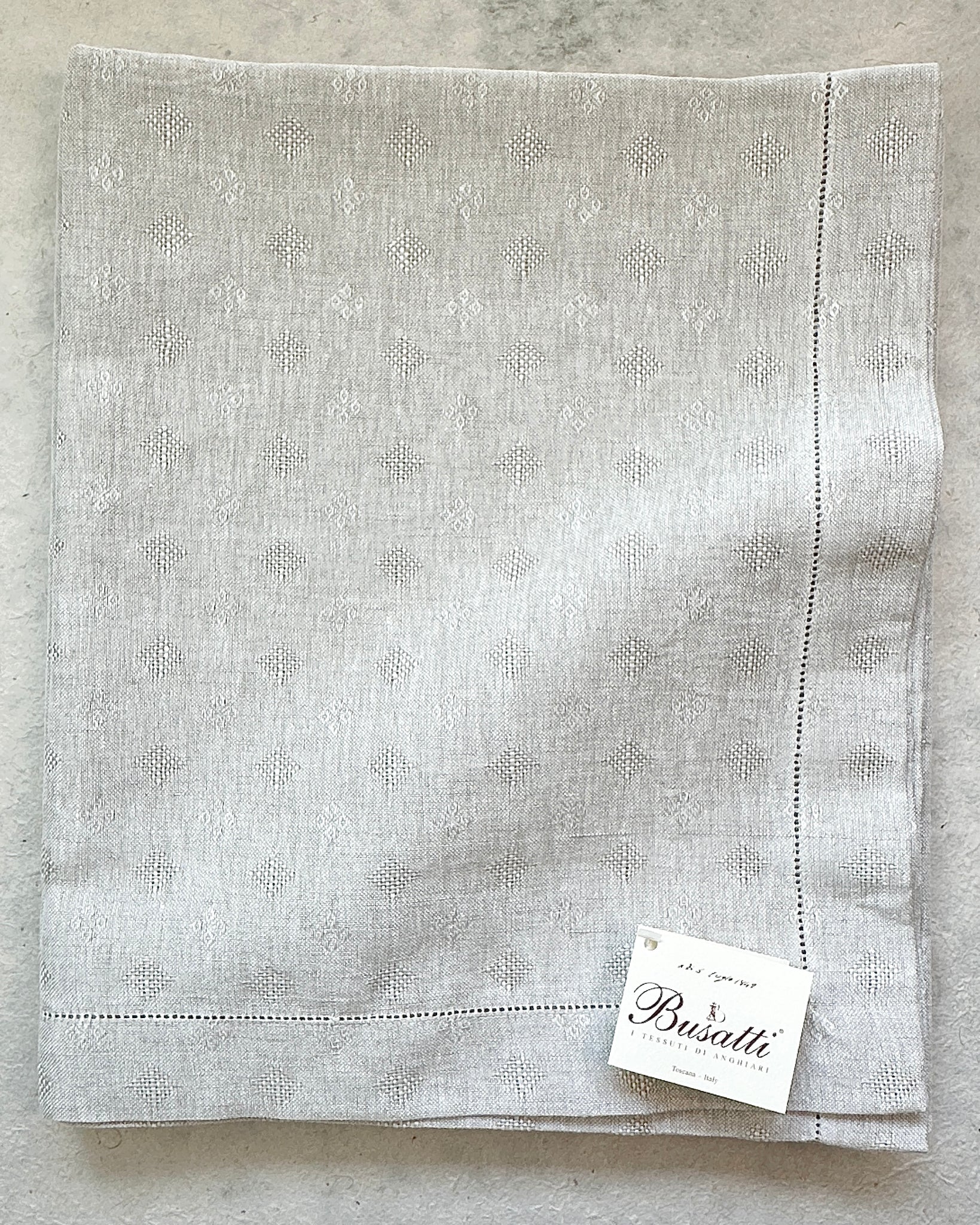 Busatti Tablecloth - Scala 40, Col. 37, Hemstitch