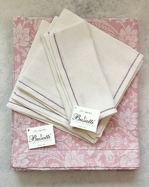 Busatti Tablecloth - Donne di Coppe, Col. 18, Hemstitch