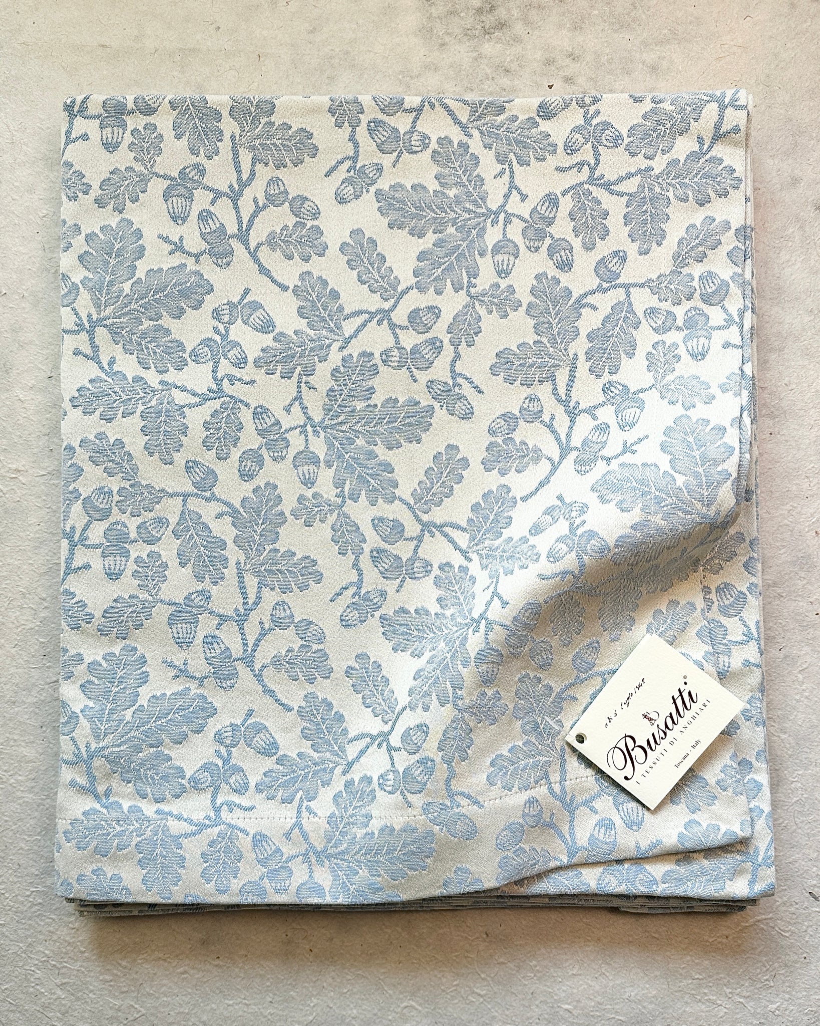 Busatti Tablecloth - Rovere (Acorn), Col. 6, Plain Hem