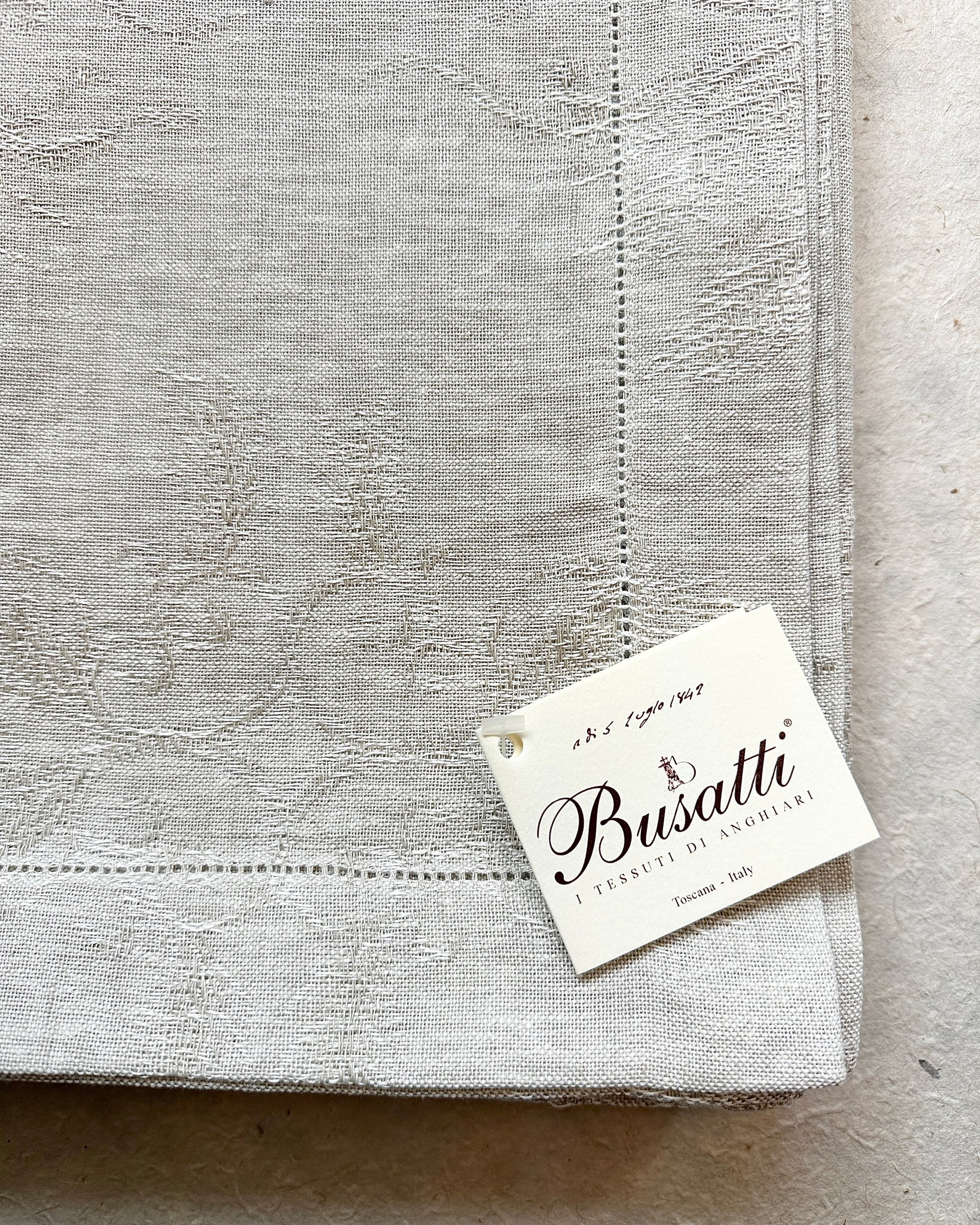 Busatti Tablecloth - Spiga Messe, Col. 37, Hemstitch