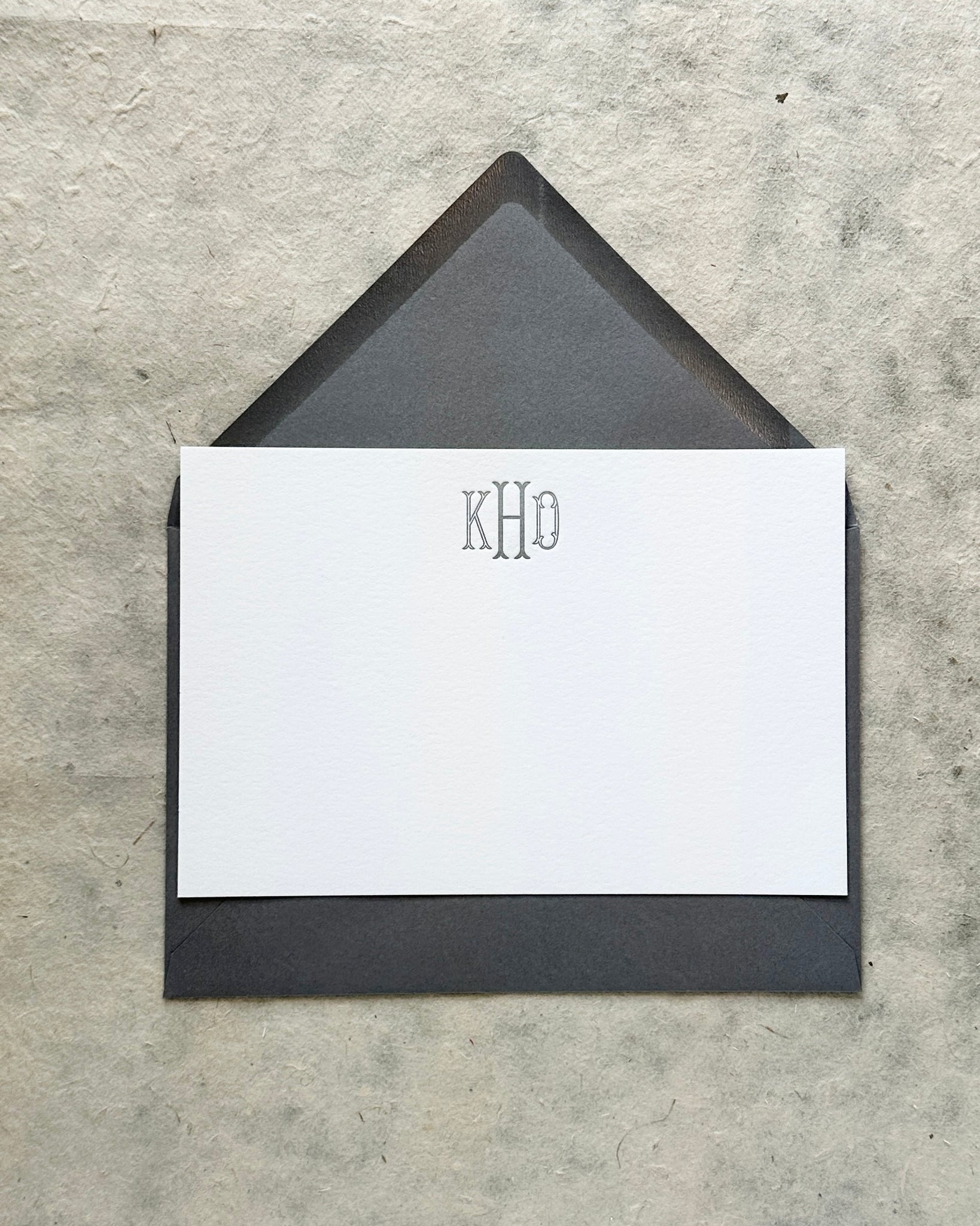 Letterpress Stationery set of 50 - kHd style
