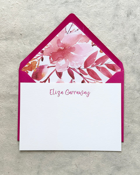 Letterpress Stationery set of 50 - Eliza 2 style