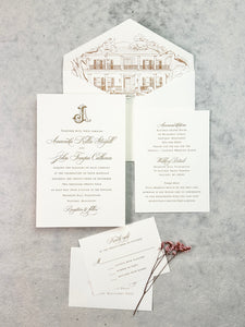 Amanda and John - Wedding Invitations