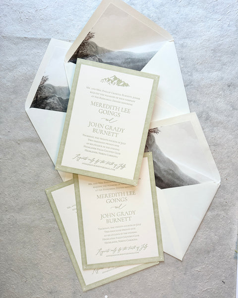 Burnett Rehearsal Dinner Invitations