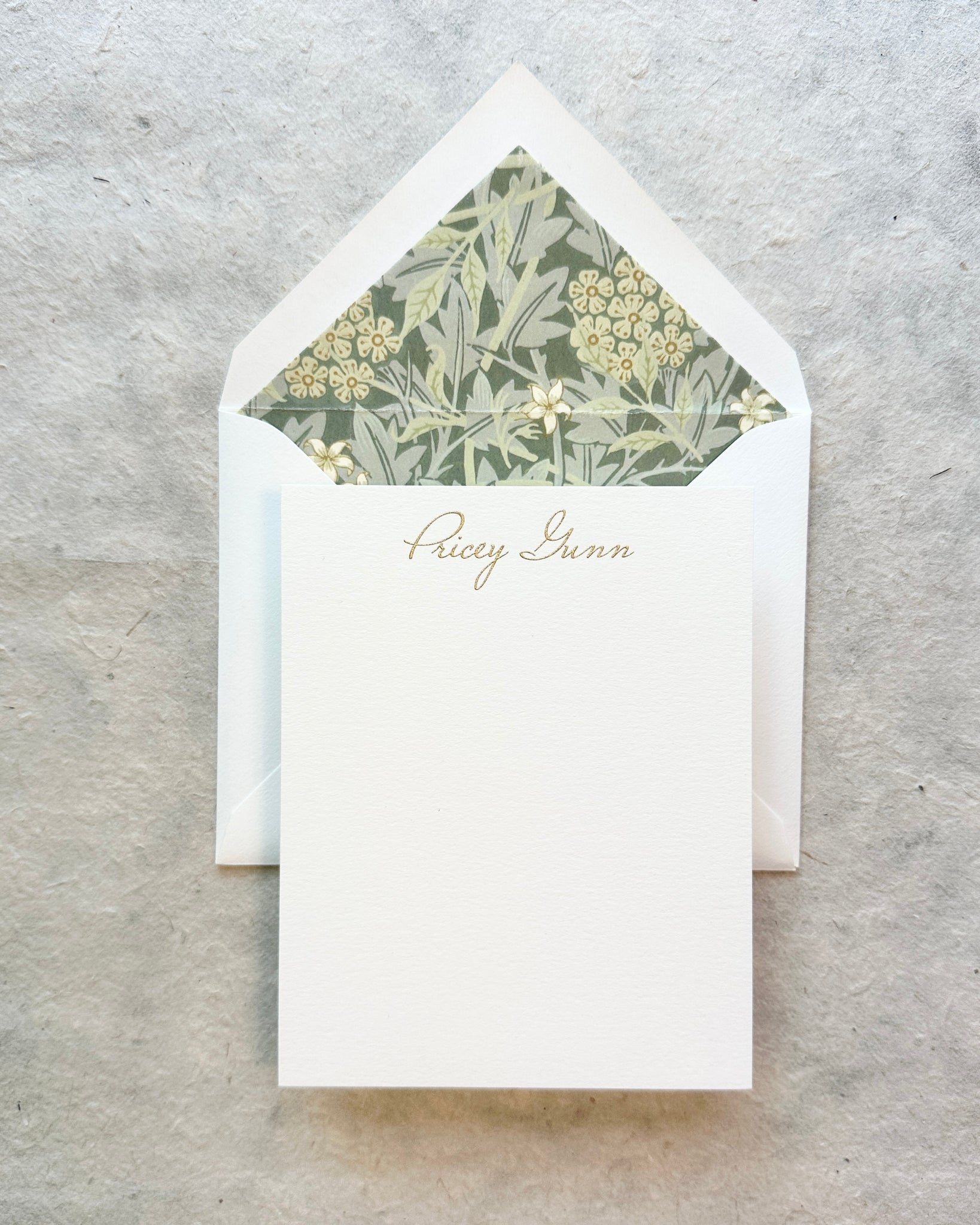 Arzberger Pricey Engraved Stationery
