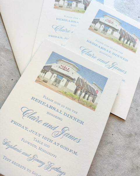 Gathings Rehearsal Dinner Invitations