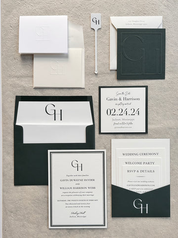 Gavin and Harrison - Wedding Invitations