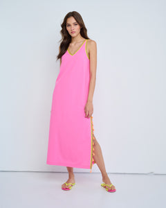 Tassel Toss Dress in Passion