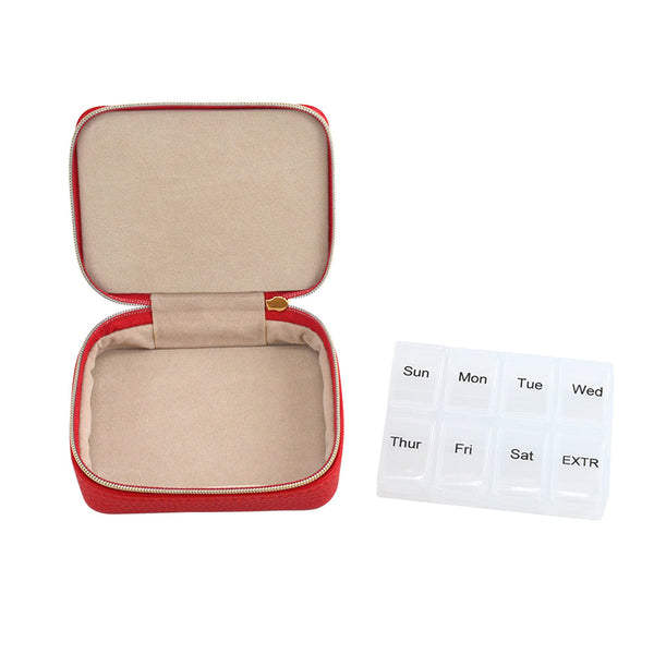 Leah Travel Pill Box Silver