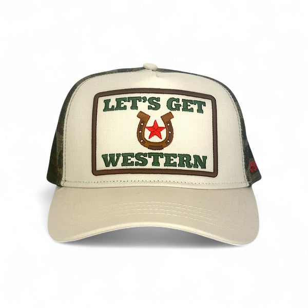 Let's Get Western Trucker - Camo