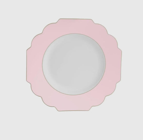 Scalloped Plastic Salad Plates