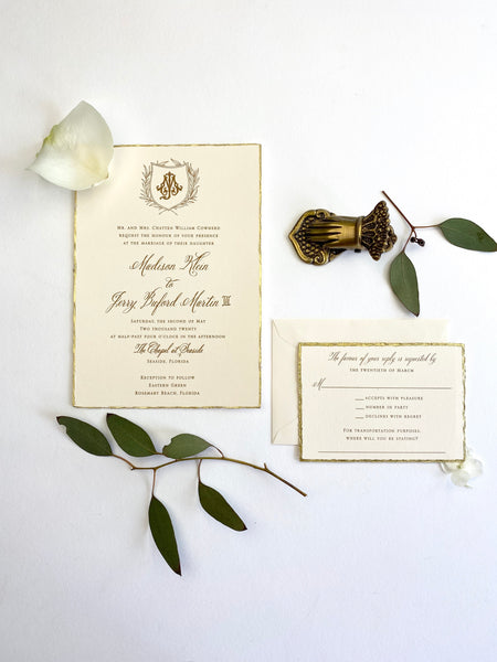 Madison and Jerry B - Rosemary Beach Wedding Invitations
