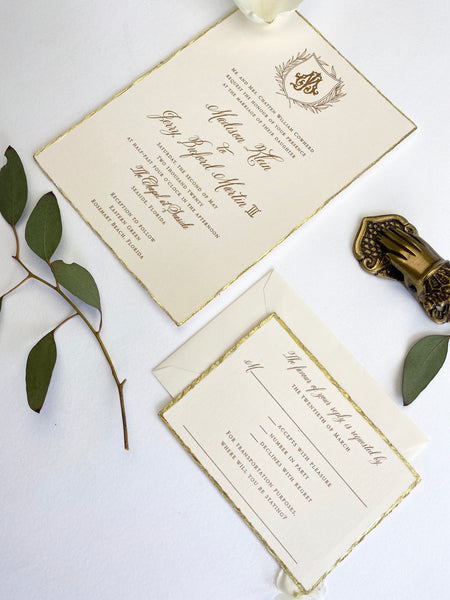 Madison and Jerry B - Rosemary Beach Wedding Invitations