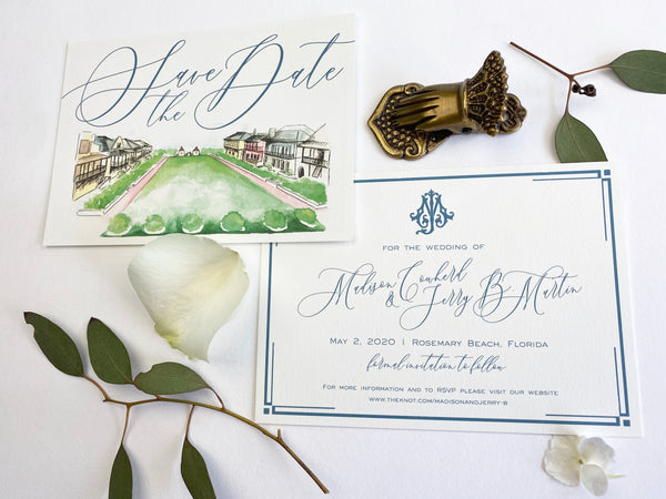 Madison and Jerry B - Rosemary Beach Save the Dates