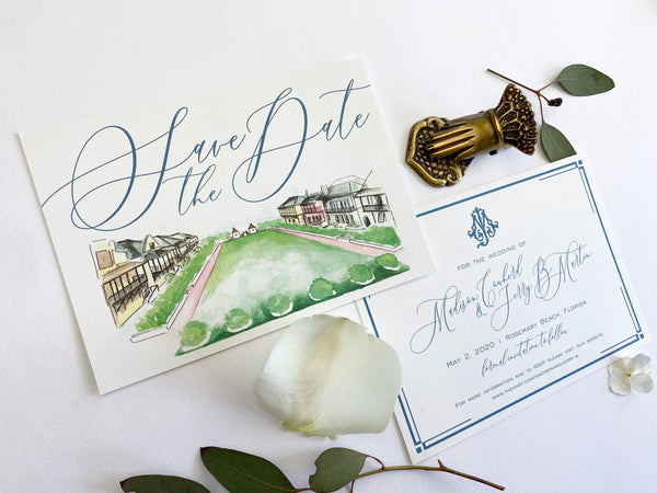 Madison and Jerry B - Rosemary Beach Save the Dates