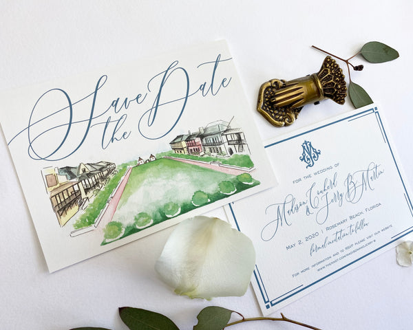 Madison and Jerry B - Rosemary Beach Save the Dates