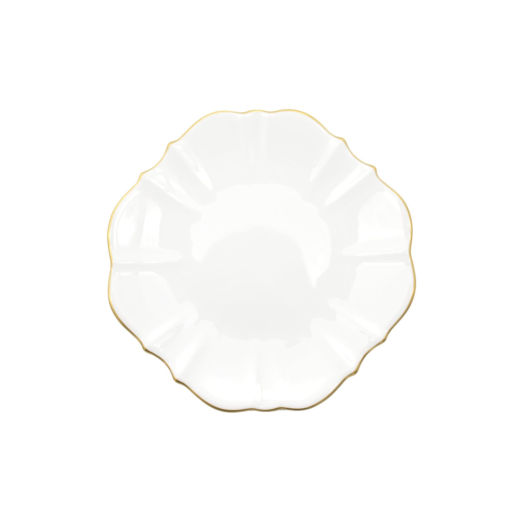 Amelie - Brushed Gold Rim Salad Plate