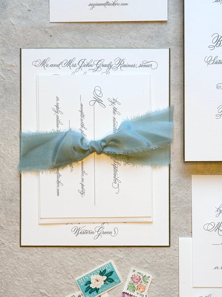 Suzie and Tucker - Rosemary Beach Wedding Invitations