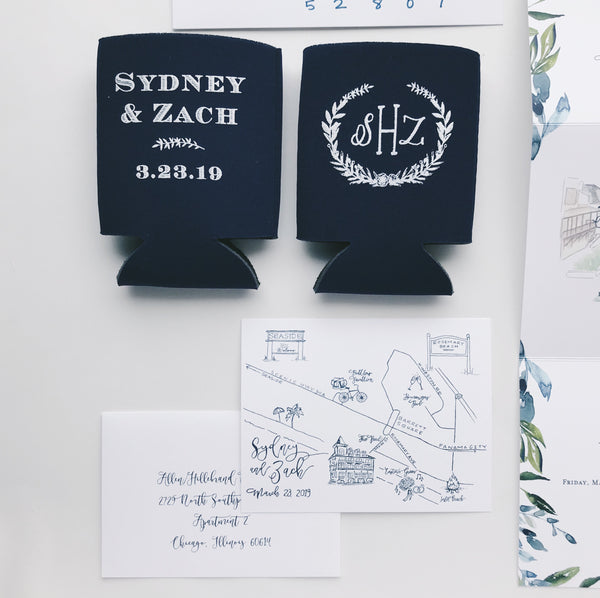 Sydney and Zach - Rosemary Beach Wedding Invitations