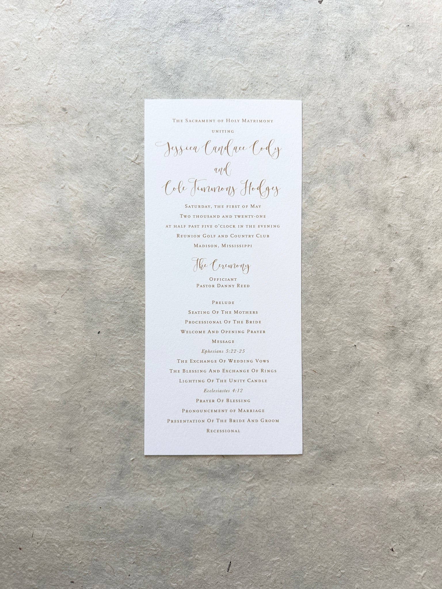 Wedding Programs