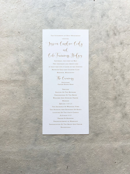 Wedding Programs