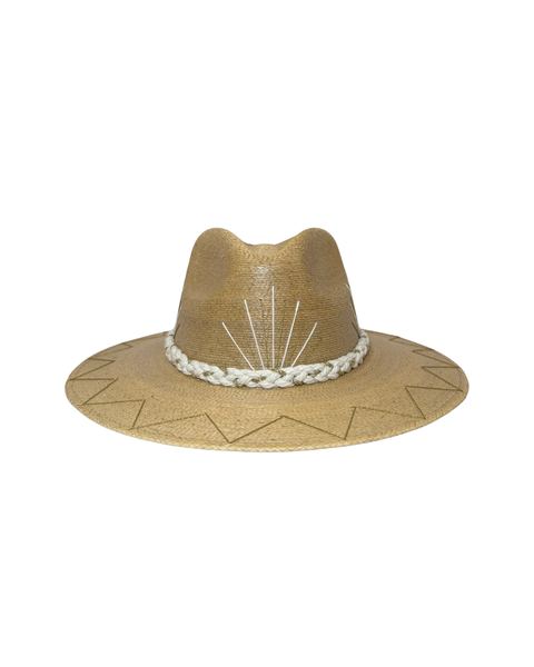 Cream & Gold Hat (Dark)