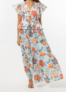 Floral Blue Willow Skirt