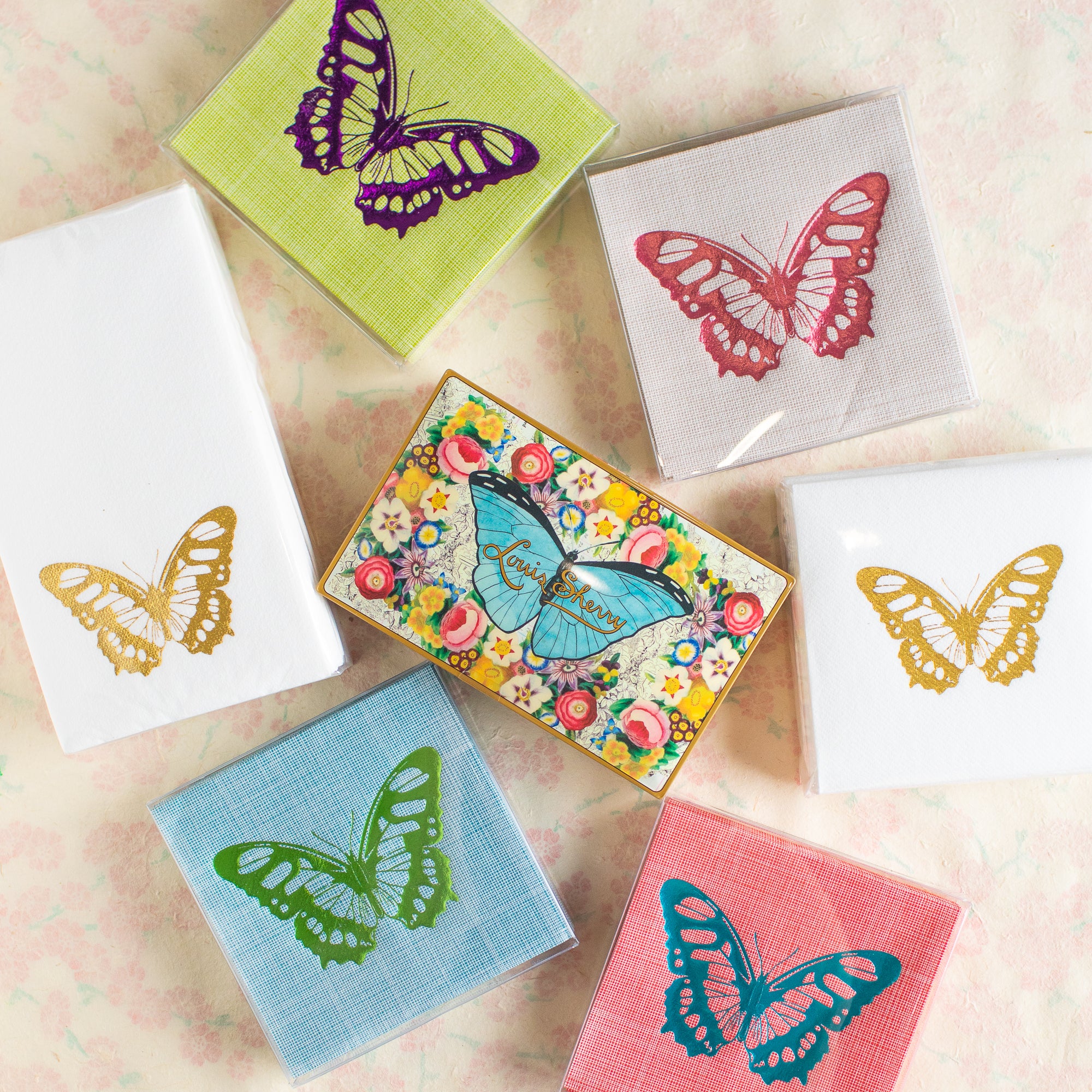 Butterfly Paper Linen Napkins & Towels