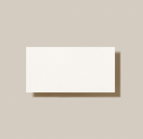 Placecard Pearl White Plain