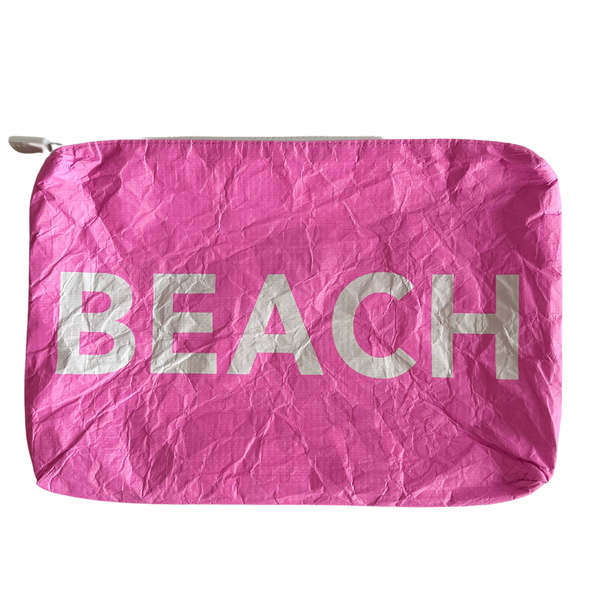 Beach Water Resistant Tyvek Printed Pouch - Pink