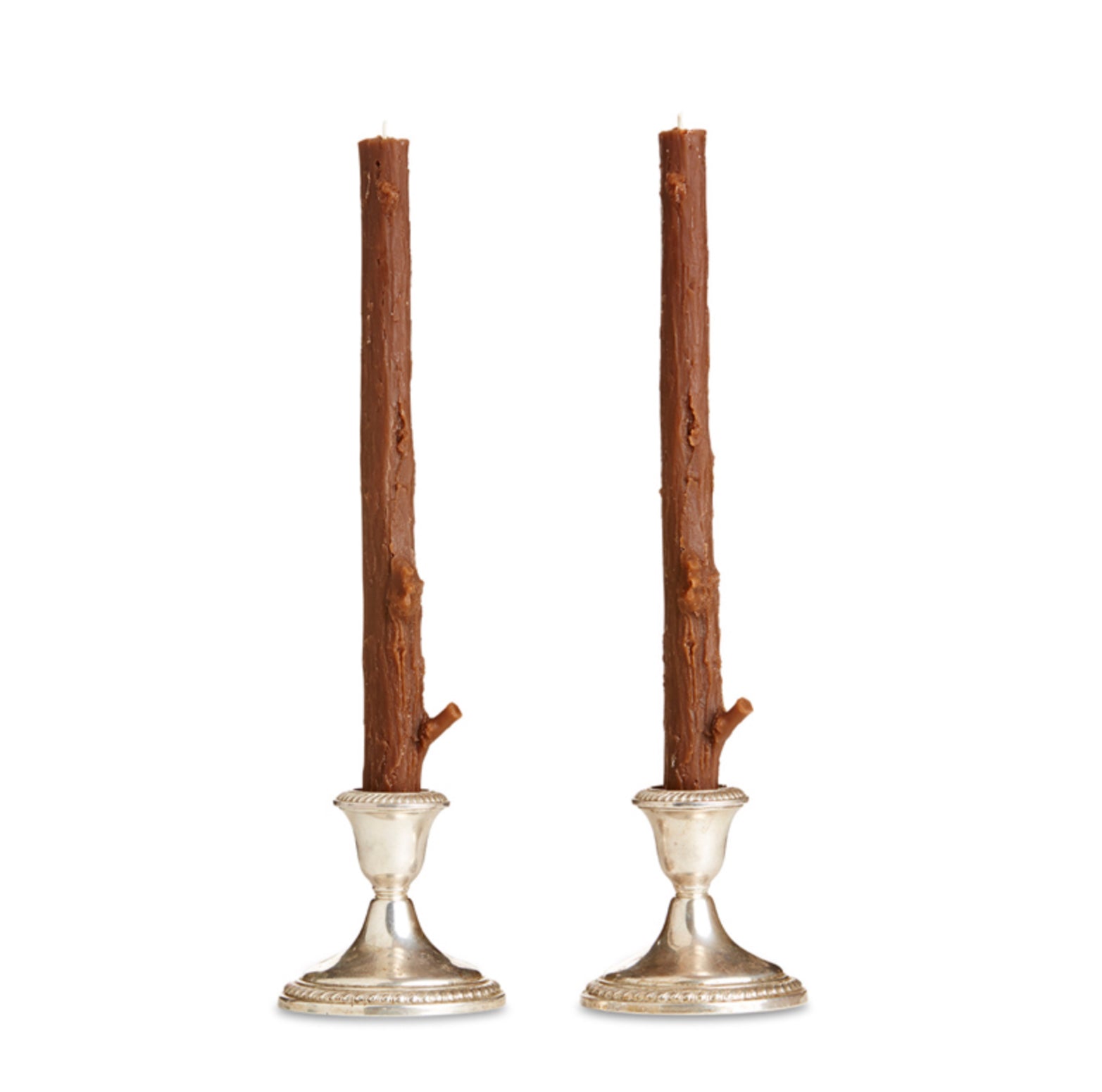 Stick Candles Cedar Pair