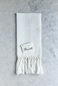 Busatti Giglio Piana guest towel with hand knotted fringe