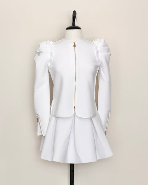 Ava Jacket - White Scuba