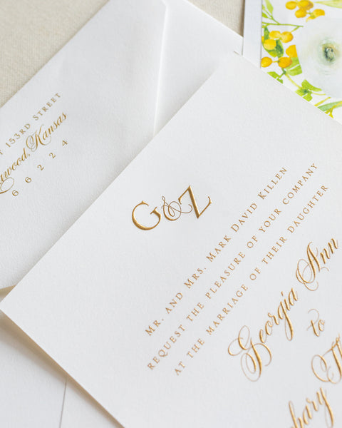 Georgia and Zachary - Rosemary Beach Wedding Invitations