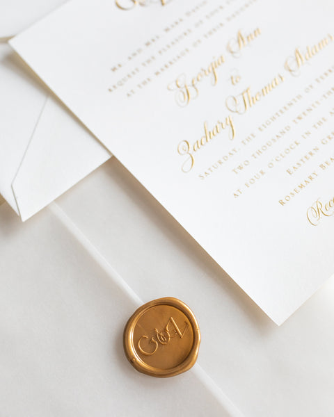 Georgia and Zachary - Rosemary Beach Wedding Invitations