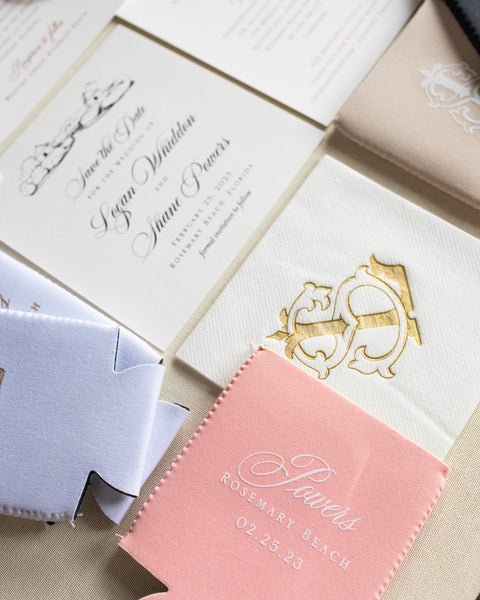 Logan and Shane - Rosemary Beach Wedding Invitations