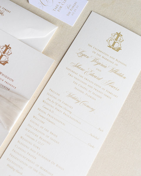 Logan and Shane - Rosemary Beach Wedding Invitations