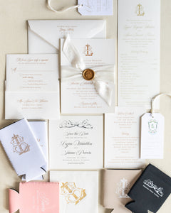 Logan and Shane - Rosemary Beach Wedding Invitations