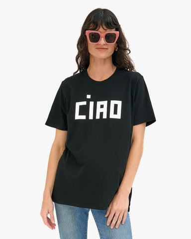 Original Tee - Black w/ Cream Block Ciao