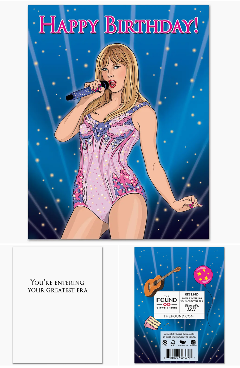 Taylor Greatest Era Birthday Card